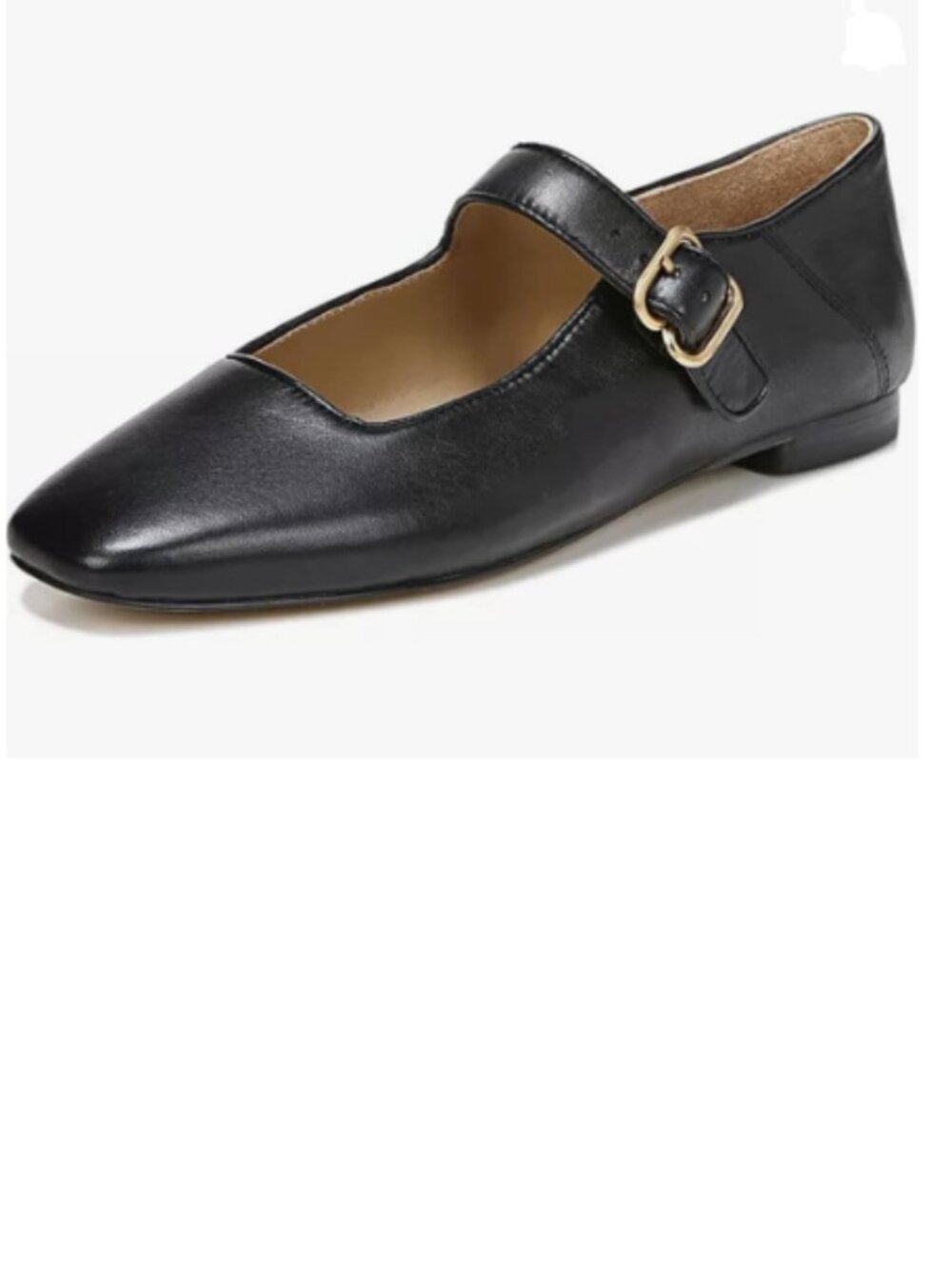 FYS Black Square Toe Low Heel Mary Jane Pumps Flats Ballets Buckled Dress Shoes